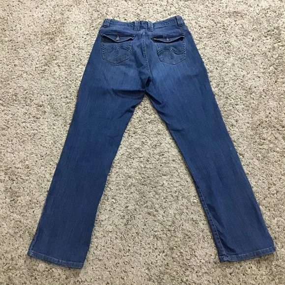 Lee Women's Jeans Size 6 Medium Straight Leg Back Pocket Flaps - Picture 12 of 13
